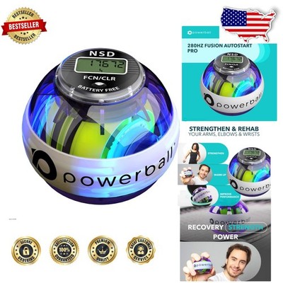 NSD Autostart Fusion Pro 280Hz Power Ball - 16kg Resistance Grip Trainer