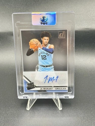 ‘19-‘20 Panini Clearly Donruss Ja Morant Auto Rated Rookie RC Grizzlies #CA-JAM