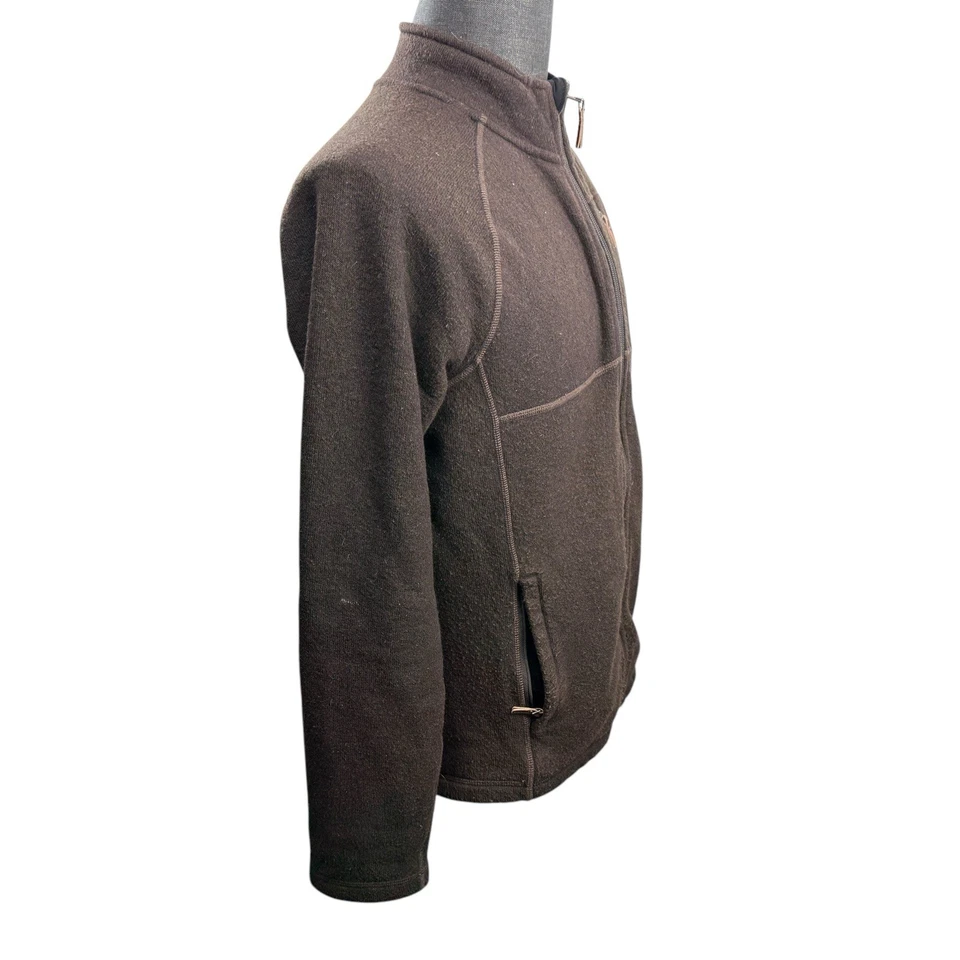 Smartwool Fleece Jacket Size S Brown Wool Blend Full Zip Outdoor Athletic Wear - Image 2 of 4