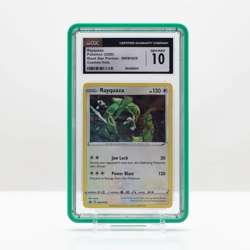 Pokemon Rayquaza Cosmos Holo #SWSH029 Sword & Shield Promo 2020- CGC 10 Gem Mint