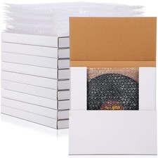 Janlaugh 10 Sets Vinyl Record 12.6 x x 0.98 inches, white,transparent