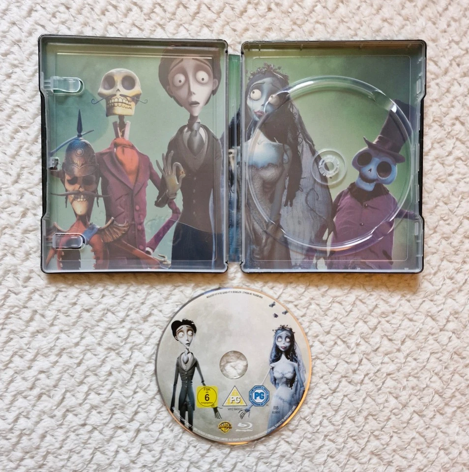 Tim Burton's Corpse Bride Blu-ray Steelbook & J-Card - VG+ condition - Image 4 of 4