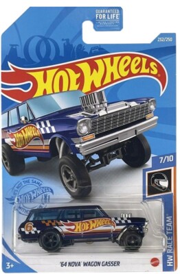 hot wheels 64 nova wagon gasser 6 台セット Hot Wheels '64 nova wagon gasser super treasure hunt cars | eBay