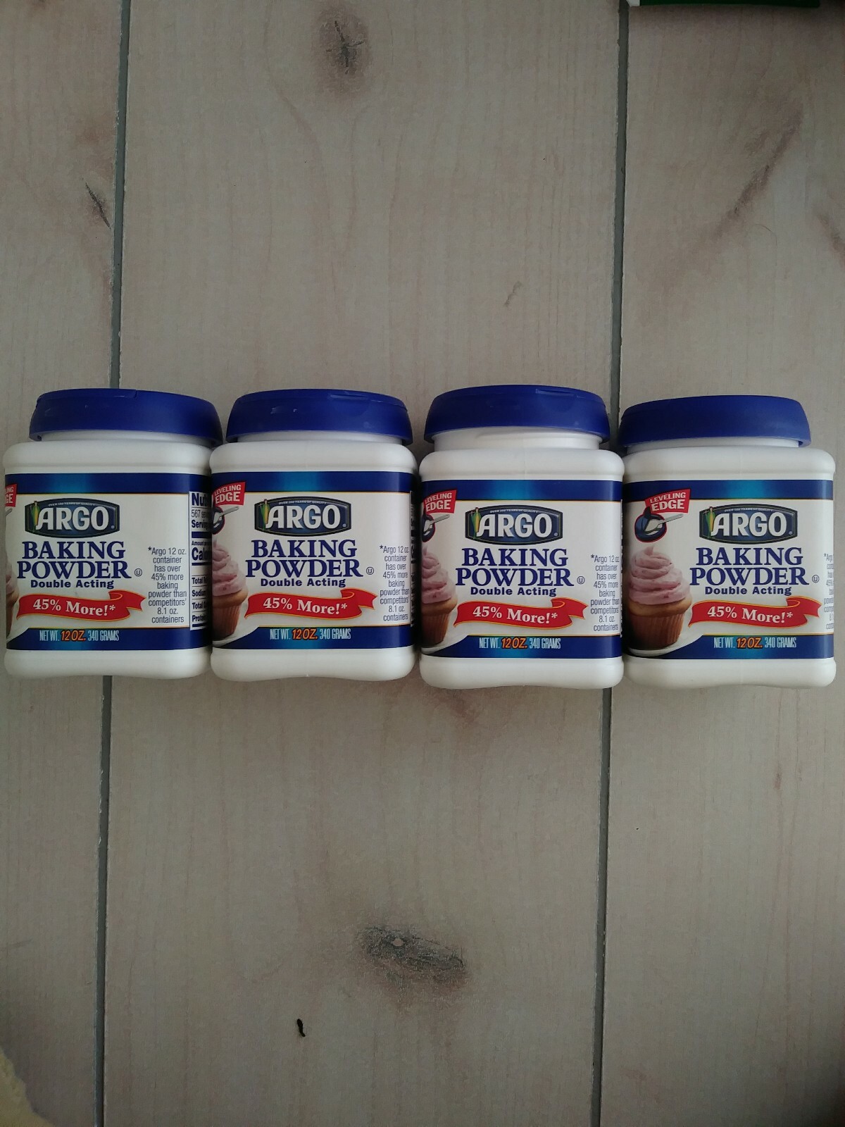 Argo Baking Powder 12 ounce 4 pack Expiration 8/10/21 eBay