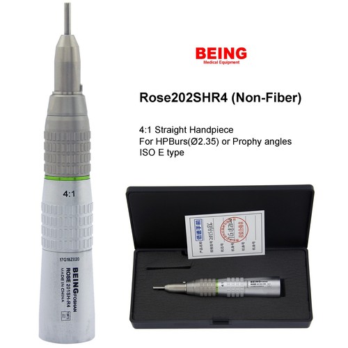 Pieza de mano dental de baja velocidad BEING 4:1 contra ángulo fibra óptica recta NSK KaVo - Imagen 61 de 120