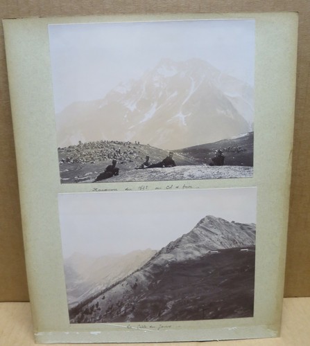 HAUTES ALPES 4 anciennes photographies 159ème Régiment Infanterie Alpine