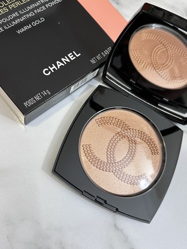 authentic CHANEL Highlighter XL Illuminating Powder Les Perles Symbol Warm gold - Picture 2 of 4