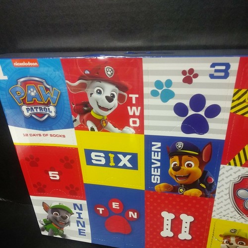 Paw Patrol Box Set 12 boys socks size 5-6.5 shoe size 4-7.5 - Picture 2 of 6