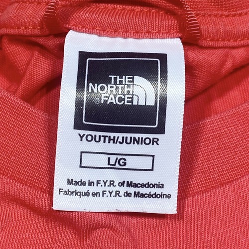The North Face Red Crew Neck Short Sleeve T Shirt Size Youth Junior Boys Large - Picture 7 of 11