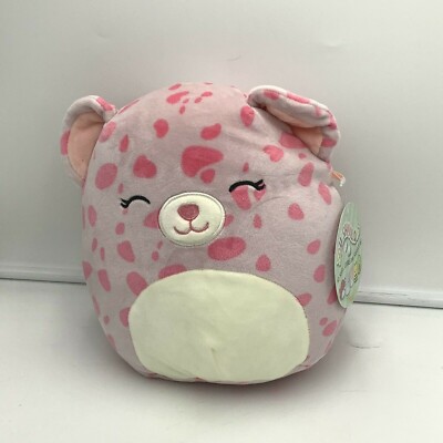 Squishmallow Lorie Leopard Pink Plush Soft Toy Stuffed Animal 8'' New Kellytoy 