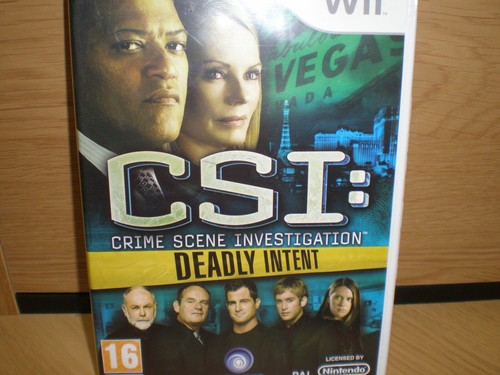 CSI Deadly Intent Nintendo Wii Complete With Manual