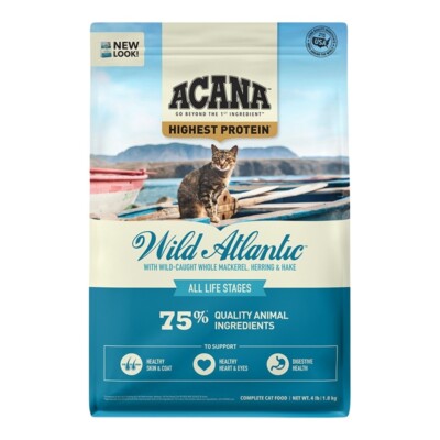 ACANA CAT GRAIN FREE WILD ATLANTIC 4LB cat dry food