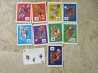 Lot postcard FRANCE 98 + sticker FOOTIX La Poste Coupe du Monde vintage