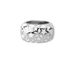 DESIGNER STAINLESS STEEL 316L RING WHITE MULTI STARS SIZE 6 NWT NEW RARE — photo 1