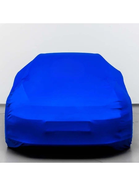 For Bmw Blue Car Cover Soft Dust Proof Windproof Combing Car Cover Breathable - Imagem 2 de 4