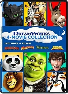 DreamWorks 4-Movie Collection on new DVDs (Dragon/Madagascar/Shrek