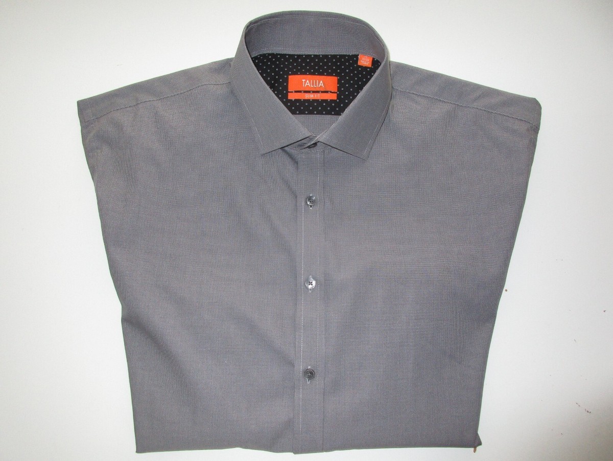 TALLIA Wide Spread SLIM FIT Men Dress Shirt 17 | 33 U30.W29 | eBay