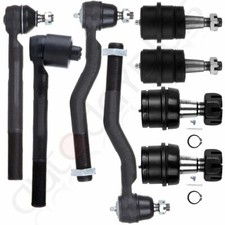 8pc Front Upper Lower Ball Joint Tie Rod End For Jeep Grand Cherokee 1999-2004