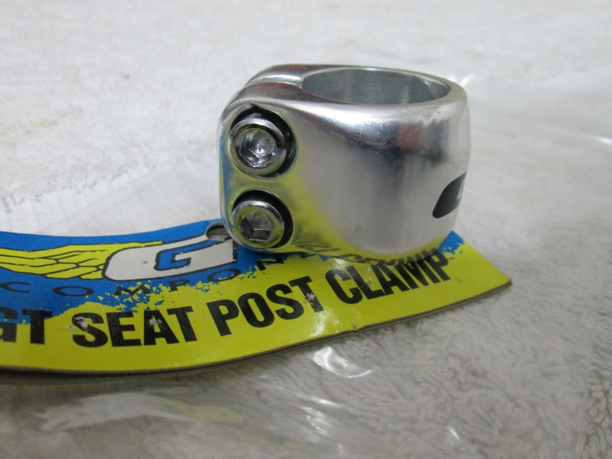 0ld school BMX GT seat post clamp chrome 25.4 double bolt 0ld school BMX GT seat post clamp chrome 25.4 double bolt