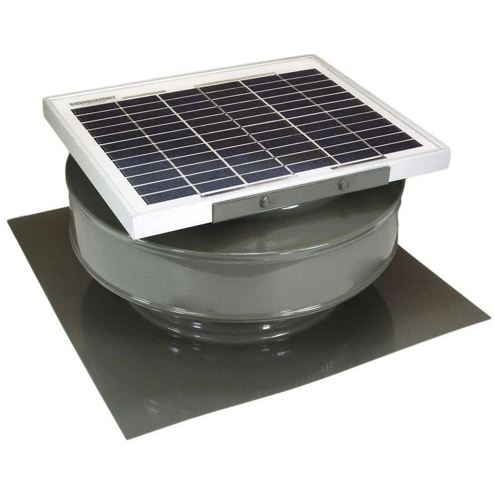 Solar Powered Attic Exhaust Fan Roof Mount Air Ventilation Vertical Louver  Wood | eBay