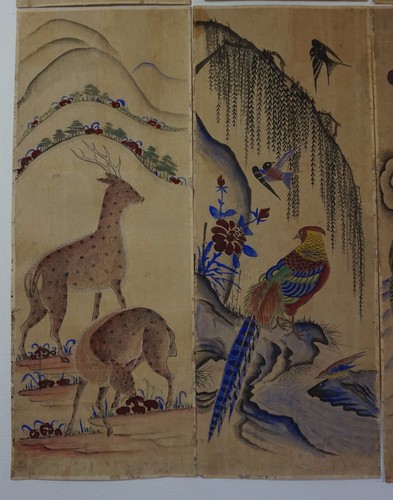 Very Rare Korean Joseon Dynasty 18th~19th Century 8 Panel Screen Set - 第 6/12 張圖片