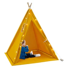Tent for Kids, Tent with Light, Kids Tent For Aged 1-12 with String of Lights