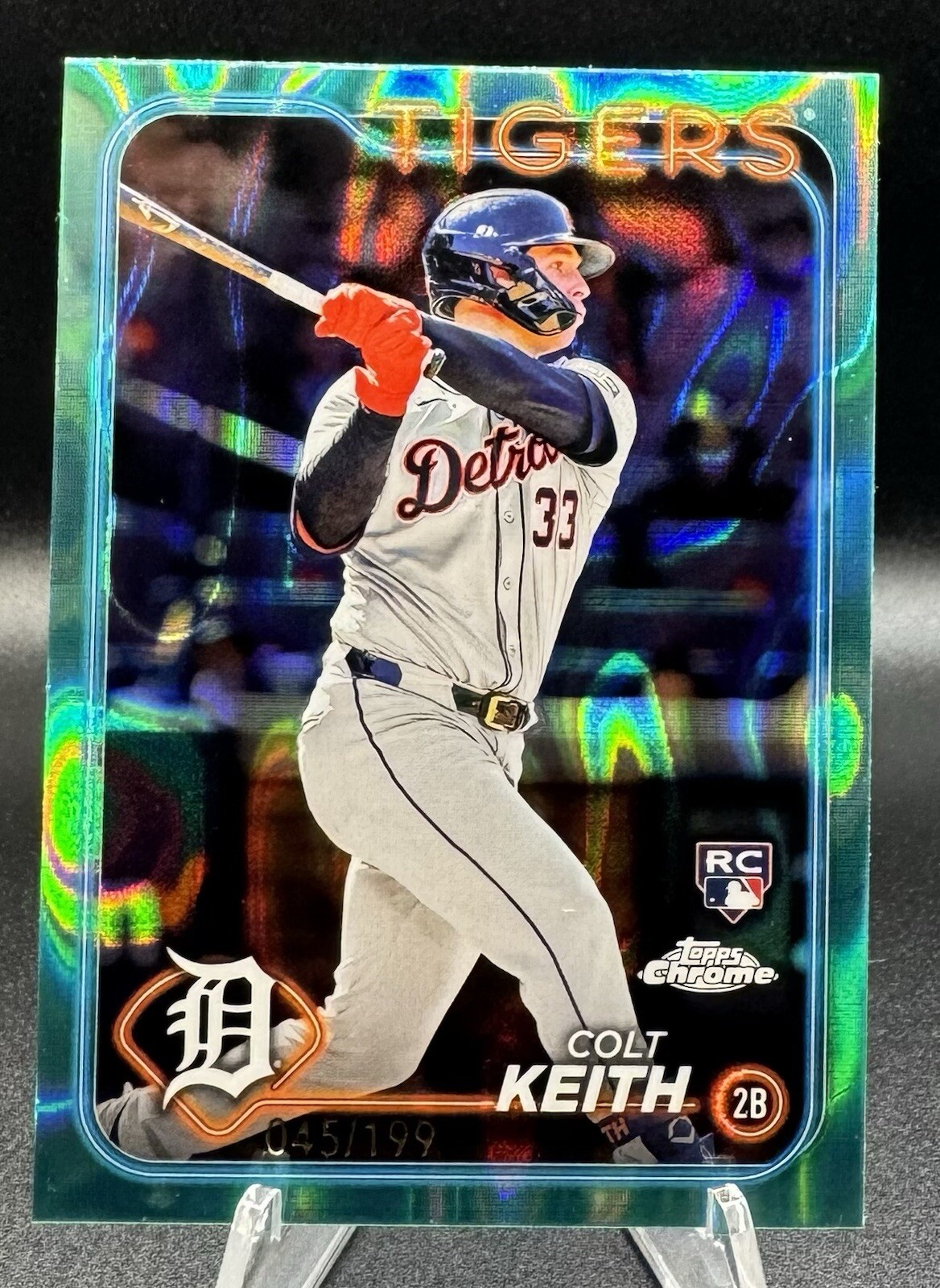 2024 Topps Chrome - Aqua Refractor /199 Refractor #2 Colt Keith (RC)