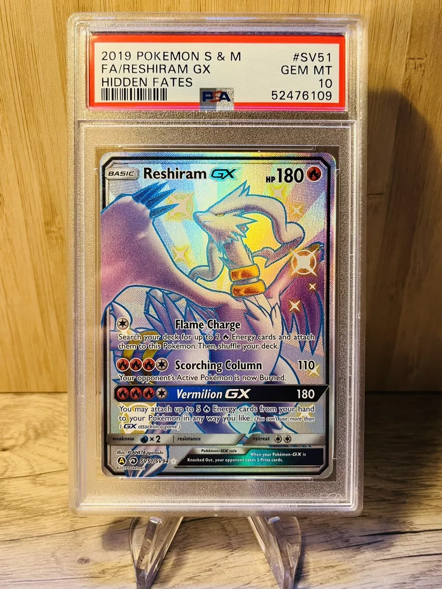 Pokémon Hidden Fates Shiny Vault SV51/SV94 Reshiram GX CGC 9.5 Gem Min –  Cars N Cards