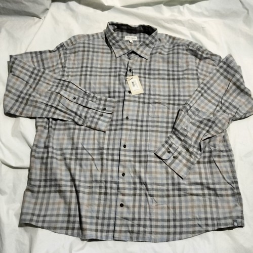 Peter Millar Men's Hill Point Gingham Check Long Sleeve Sport Untucked Shirt 2XL