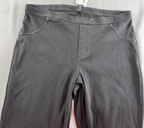 HUE Womens Back Laced Up Leg Grph Wash Pullon NWT MSRP $44 Size XL - Picture 5 of 10