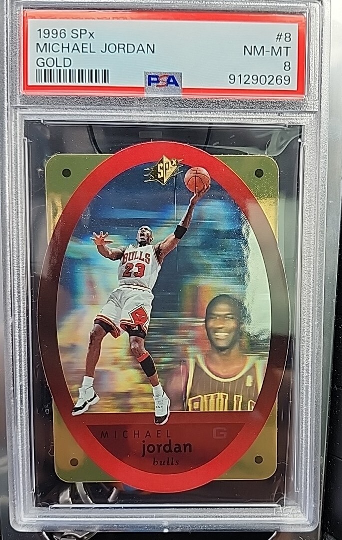 1996-97 SPx Michael Jordan Gold #8 Bulls PSA 8 | eBay