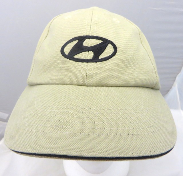 Hyundai car logo baseball cap hat adjustable buckle tan eBay