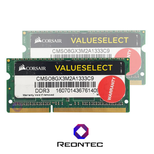 4GB LAPTOP RAM Corsair PC3 - 10600S DDR3 CMSO8GX3M2A1333C9 - Afbeelding 1 van 1