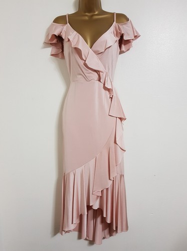 Bardot Ruffle Dress Wedding 