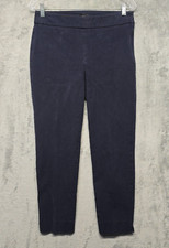 Talbots Pants Womens Size 6 Blue Chatham Ankle Tapered Side Zip Trouser Casual