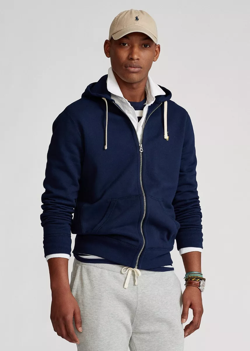 Essentials Men's Full-Zip Hooded Fleece Sweatshirt (Available in Big  & Tall)