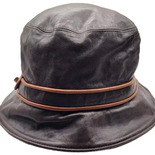 【送料&関税込】ChloAC Leather Bucket Hat LP79648 - Charcoal Bucket Hat - Greenway Equipment – John