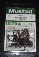 11 Mustad Tg78npbn-01 Kvd Elite Triple Grip Size 1 Treble Hooks Kevin Vandam 11 Mustad Tg78npbn-01 Kvd Elite Triple Grip Size 1 Treble Hooks Kevin Vandam