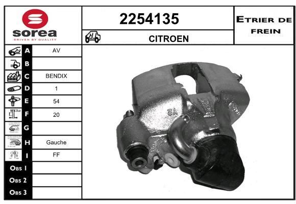 Étrier de frein pour Citroën Xantia 2.0 I et 1.8 I 16V de haute précision mécanique