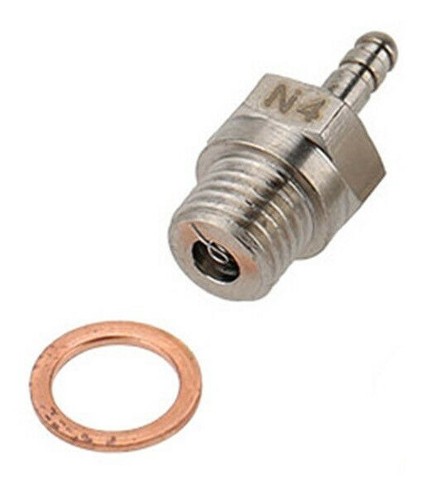 HSP 70117 N4 Super Glow Plug #4 Spark Med Hot Nitro Engine Parts RC 1:10 Car UK - Picture 2 of 4