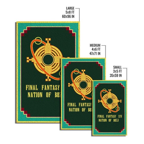 Personalized Final Fantasy XIV Nation Of Bozj Rug Regtangle Rug, Gift Carpet - 第 5/5 張圖片