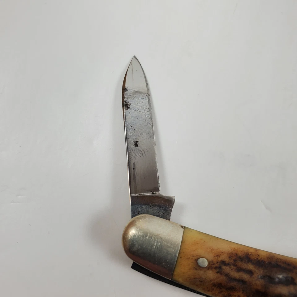 Vintage Case XX 53087 Stag Stockman 1940-64 Pocketknife Made in USA 3 3/8" - Image 3 of 4