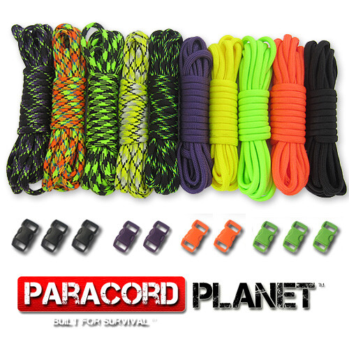 Paracord Fallschirmschnur & Schnalle Zum Selbermachen Combo Armband Kits Basteln Schmuck 100 Fuß - Bild 33 von 33