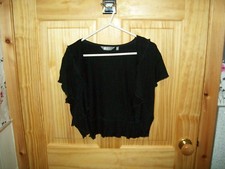 **LOOK** NEW MIA MOAD BLACK DETAILED SHRUG/CARDIGAN SIZE  20**