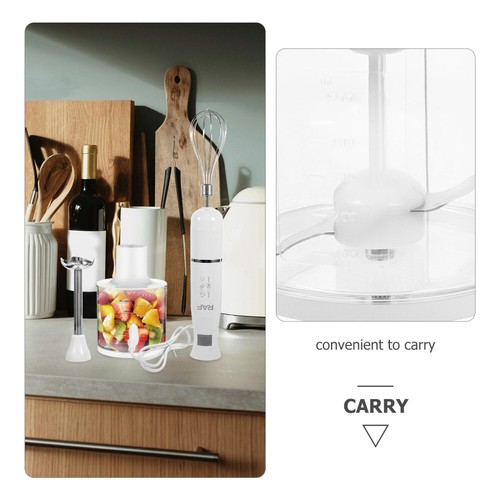 1 Set of Electric Handheld Stick Mixer Set Whisk Mixing Food Chopper