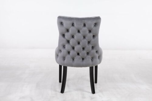 Marble 130, 160, 180 cm Dining Table with 6 Velvet Chairs Black Cream Grey White - Picture 62 of 64