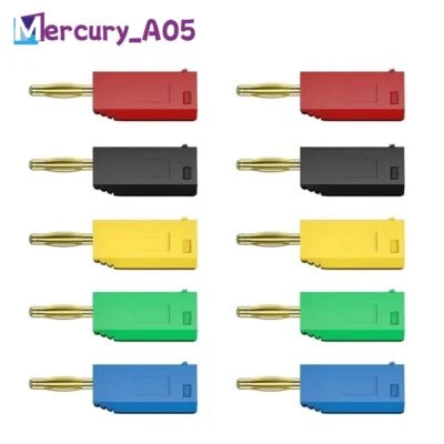 PEAKELECT 2mm stapelbarer Bananenstecker vergoldeter Stecker für Lautsprecher-Verstärker