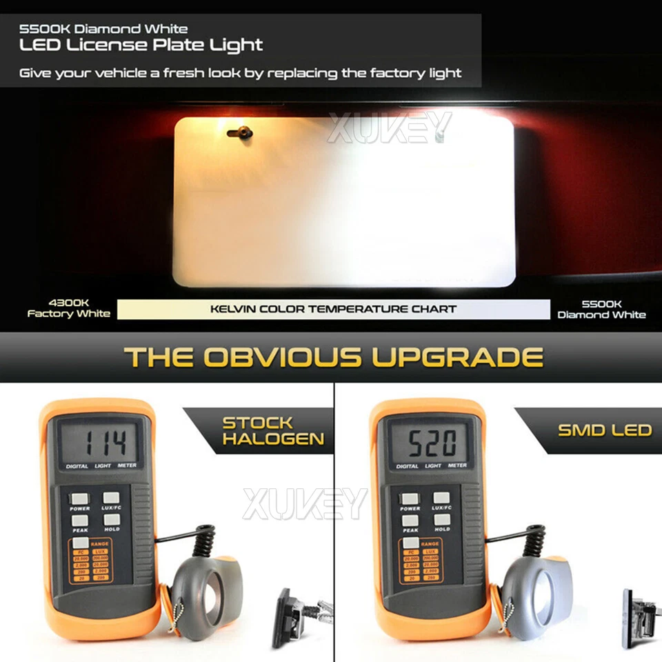 Illuminazione targa LED targa per Audi A4 8E B6 B7 A3 8P A6 C6 4F. - Immagine 3 di 4