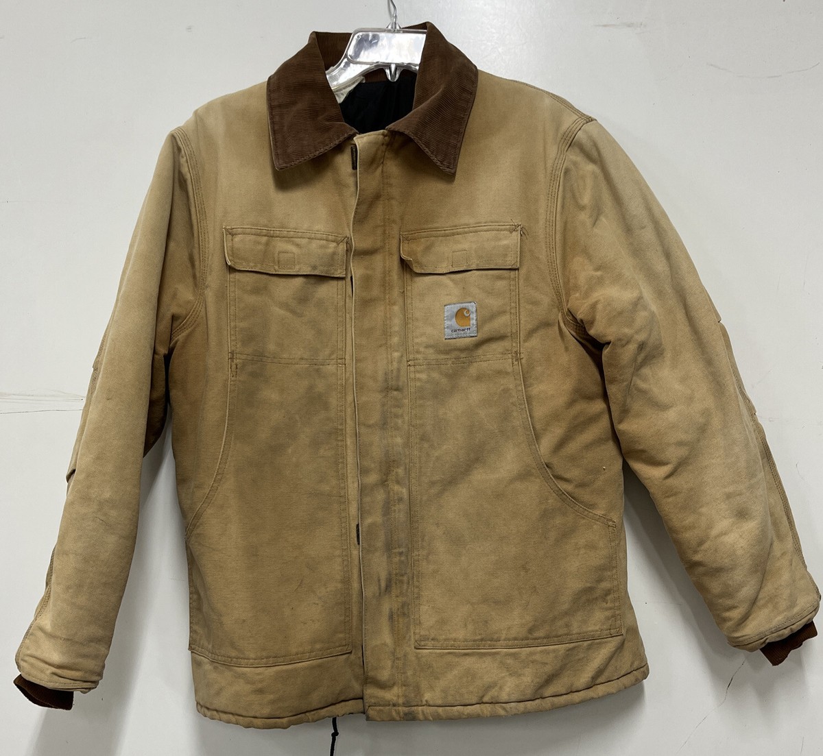 Vintage Mens XL 44 Carhartt Insulated Duck Canvas C0186 Made