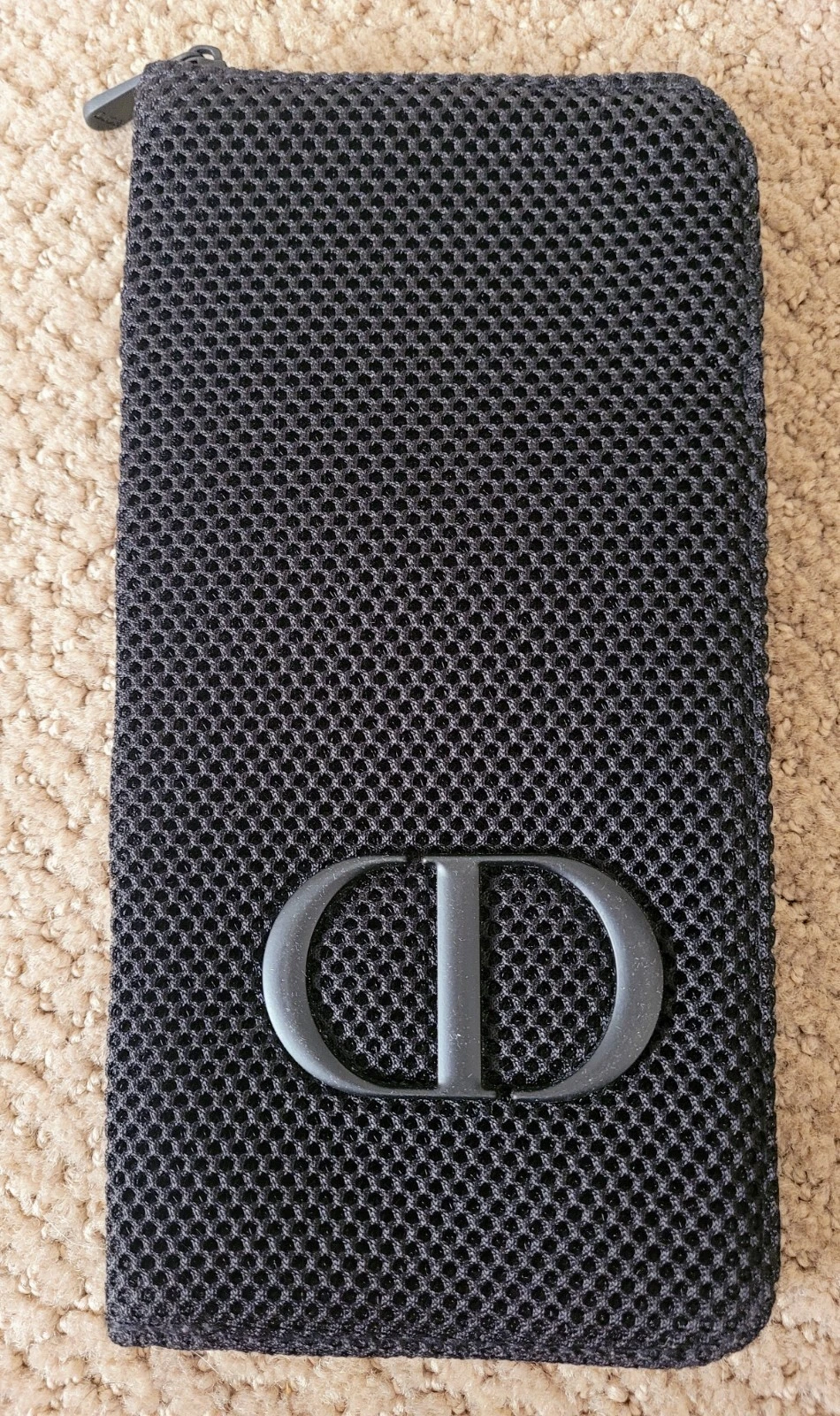 TOILE COSMÉTIQUE/BROSSE/VOYAGE/SAC/POCHE/SAC/POCHETTE AUTHENTIQUE MAILLE CHRÉTIENNE DIOR NEUF AVEC ÉTIQUETTE NOIRE